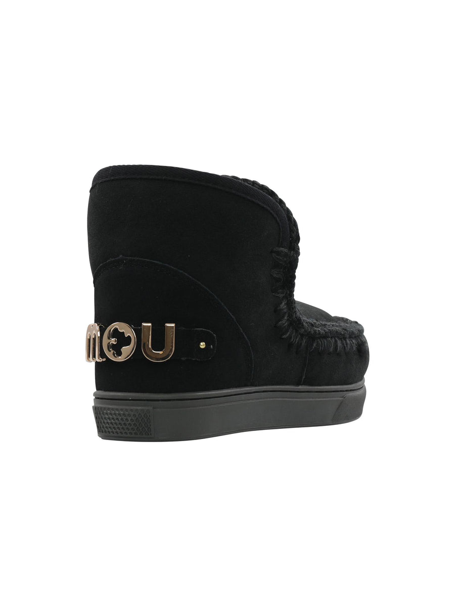 Mou Eskimo sneaker nera big metal logo FW111008A BKBK Mou 