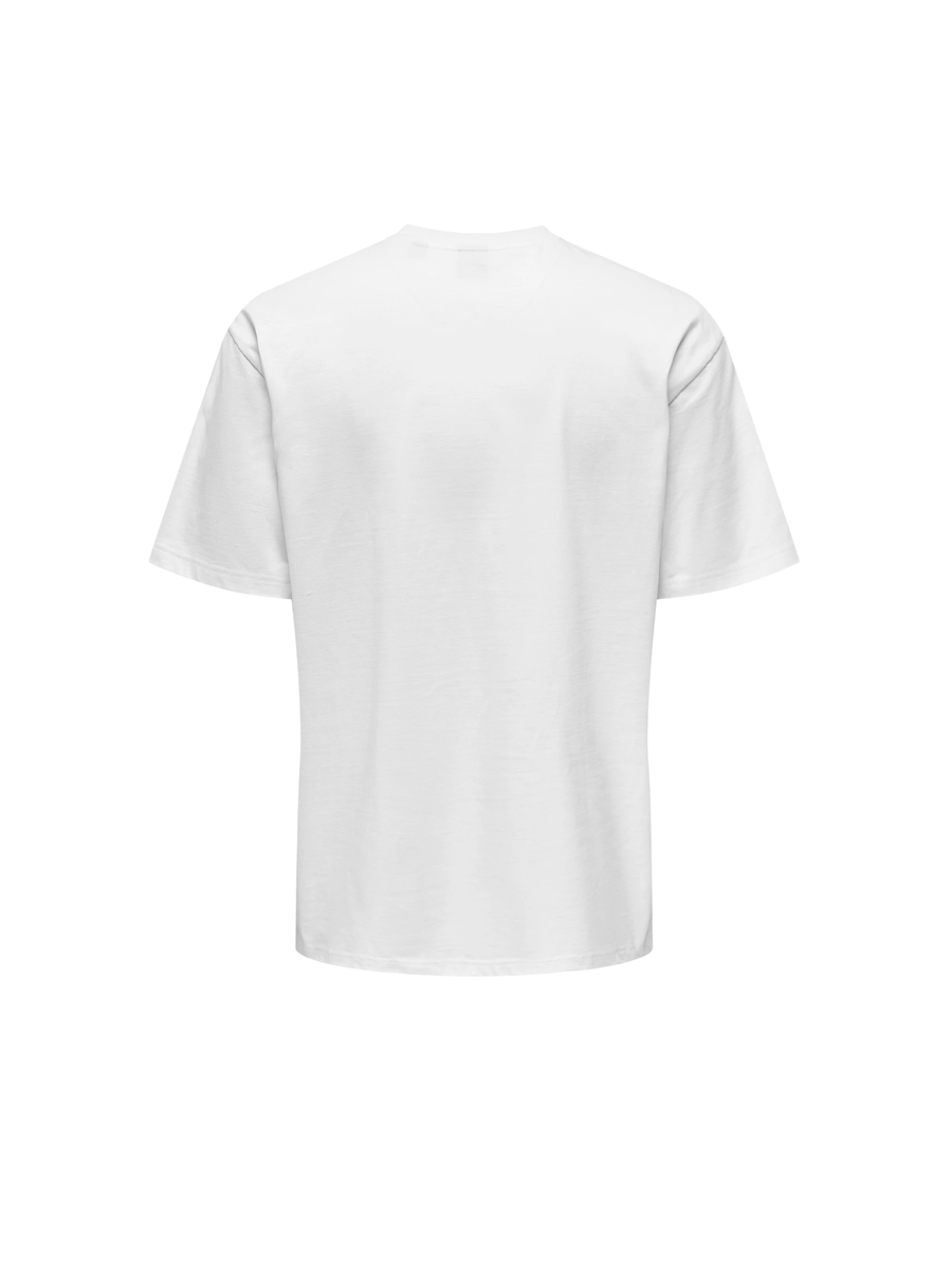 T-Shirt "Fred" Only & Sons bianca 22022532 WHITE Only & Sons 