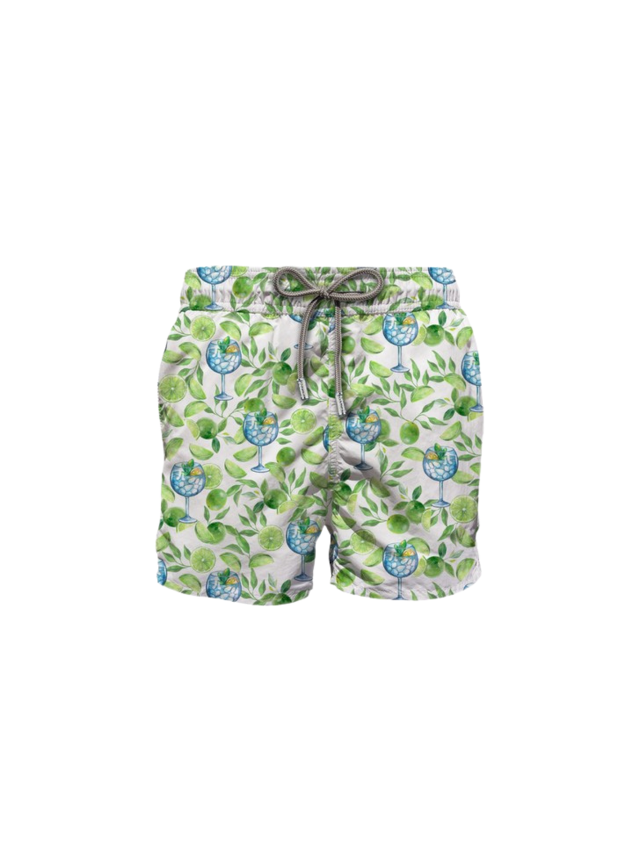 Costume MC2 Saint Barth "Gustavia" bianco stampa lime e cocktail GUS0001 02243H MC2 SAINT BARTH 