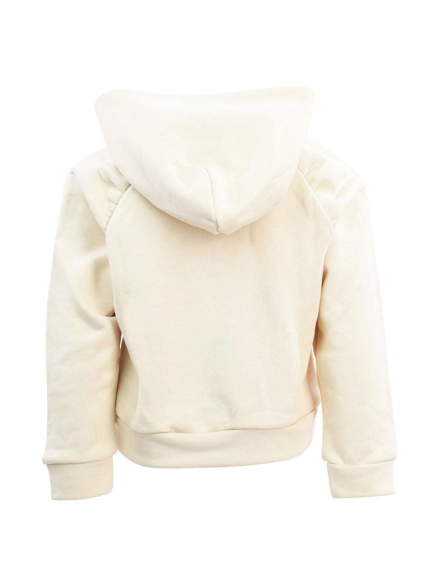 Felpa oversize avorio con charm LM14040G42 3118 Dixie Kids 