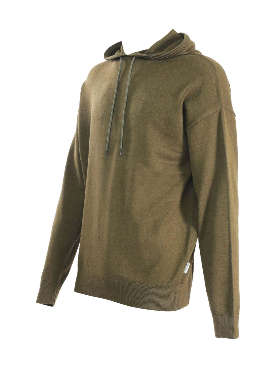 Felpa in filo verde oliva 16085465 OLIVE Selected 