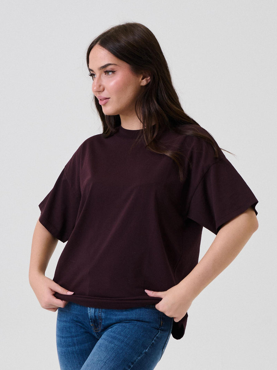 T-Shirt oversize Vicolo prugna UF0064 PRUGNA Vicolo 