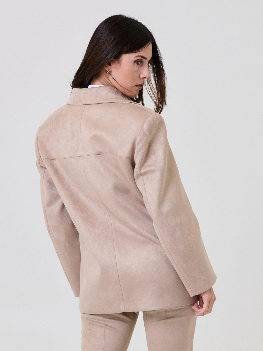 Blazer Bohemian Vì sabbia effetto scamosciato GI269 SAND Bohemian V 