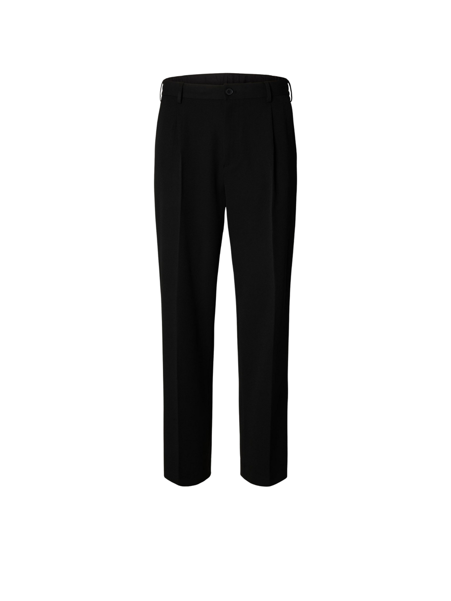 Pantalone Selected nero con pinces 16097529 BLK Selected 