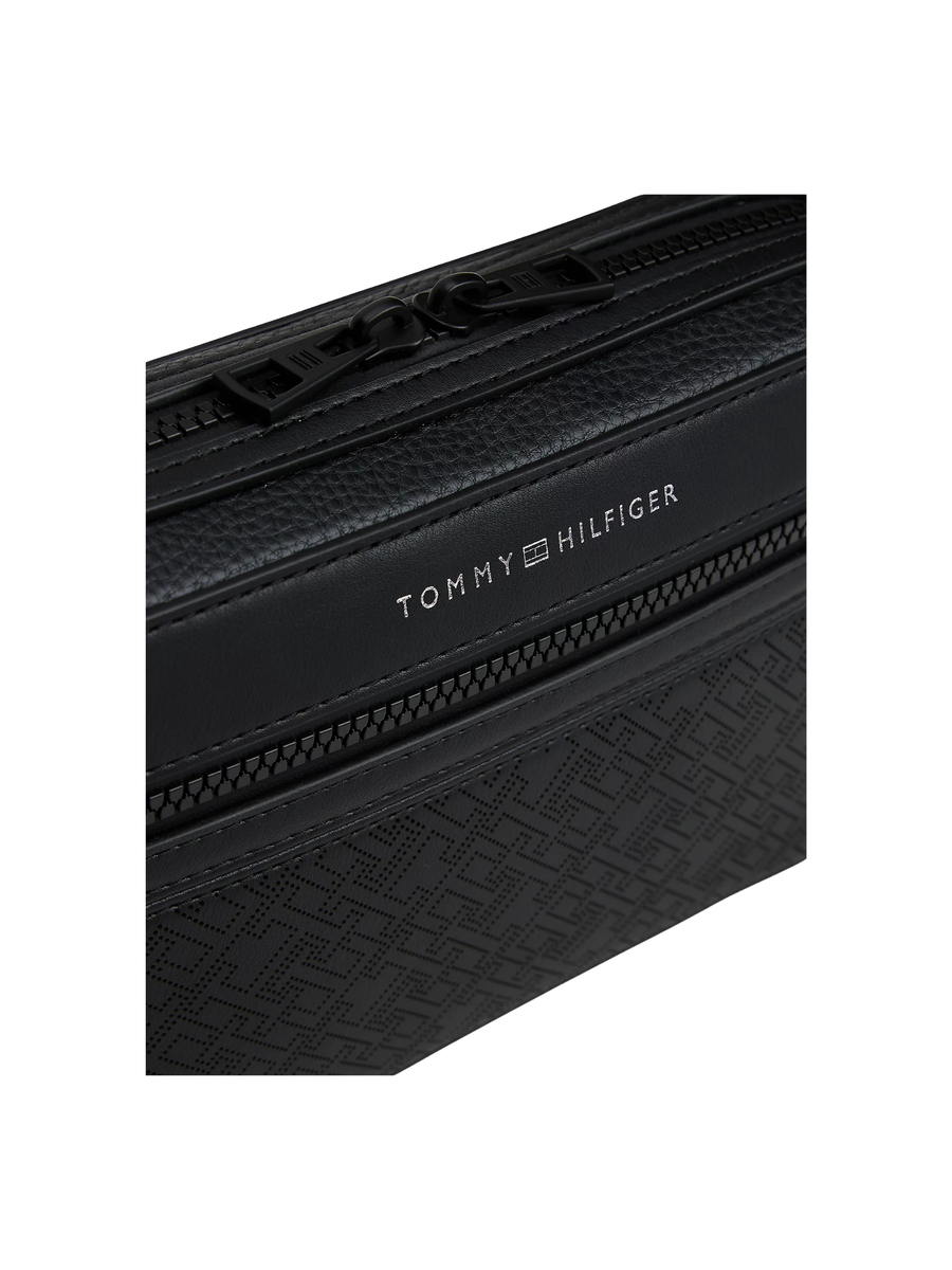 Borsa reporter a tracolla Tommy Hilfiger nero TH Monogram AM0AM13837 BDS Tommy Hilfiger 