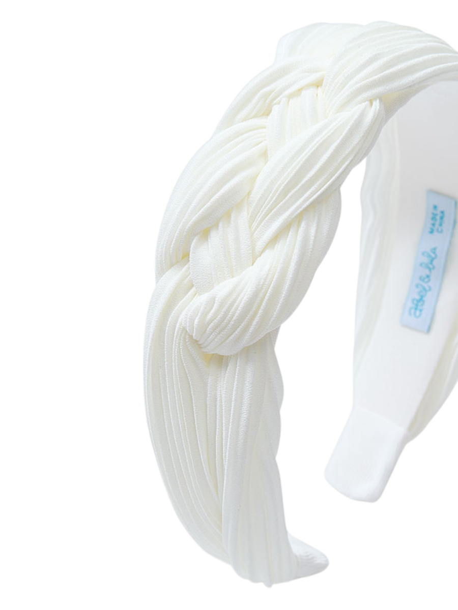 Cerchietto intrecciato Abel & Lula bianco 5447 PAN Abel & Lula 