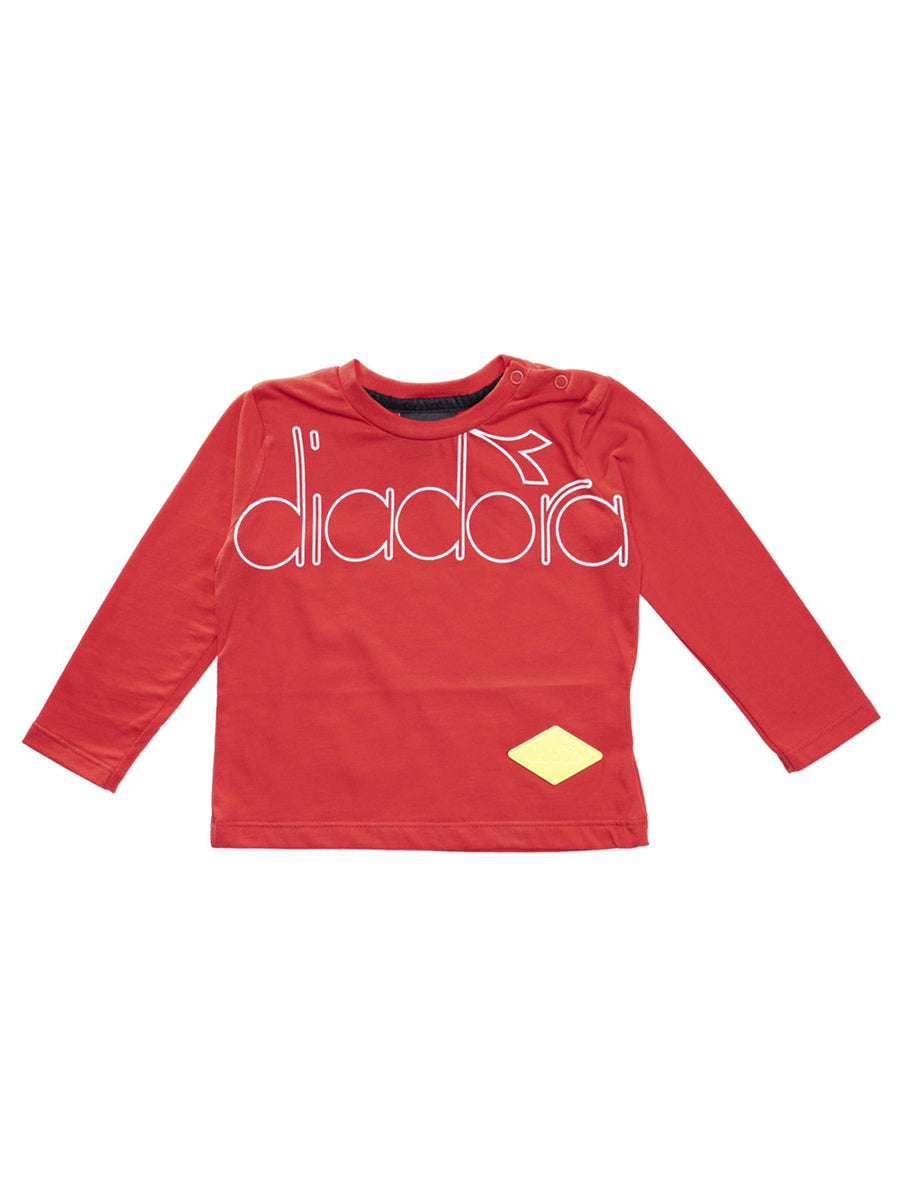 T-shirt rossa logo Diadora 025987 040 Diadora 