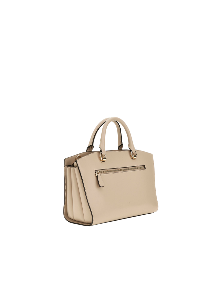 Borsa a mano Guess beige con lucchetto e logo dorato HWVG9655060 SIT Guess 