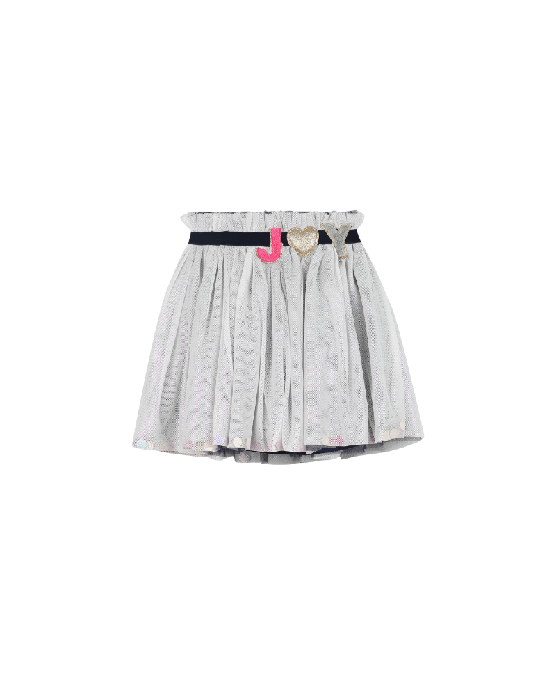 Gonna plissettata Billie Blush grigia effetto glitterato e sfumato U21587 85T Billie Blush 