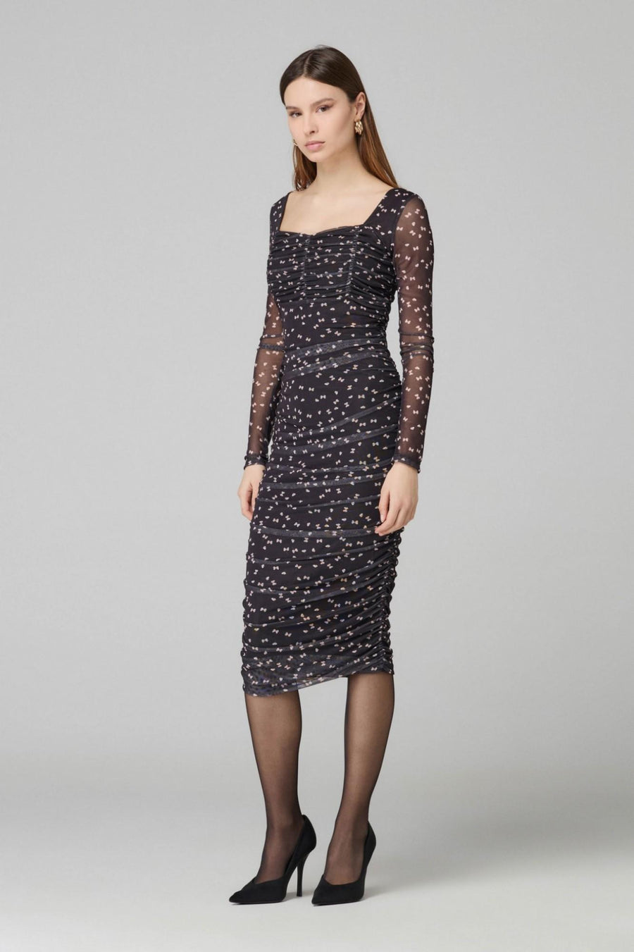 Abito a tubino "Sveva" Mar De Margaritas nero in tulle MMABW01351 NE103 Mar De Margaritas 