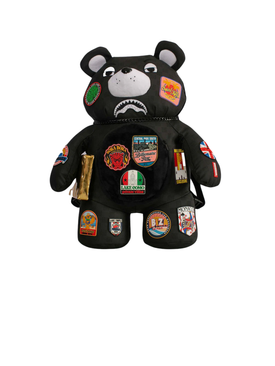 Zaino "global mogul billionaire teddy bear" Sprayground nero 910B7436 NSZ Sprayground 