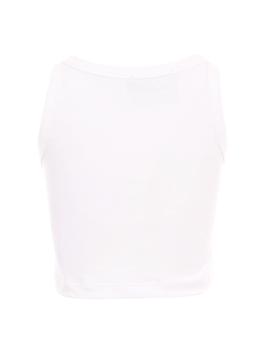Top John Richmond bianco con maxi logo brillantinato RGP25211CN WHITE John Richmond 