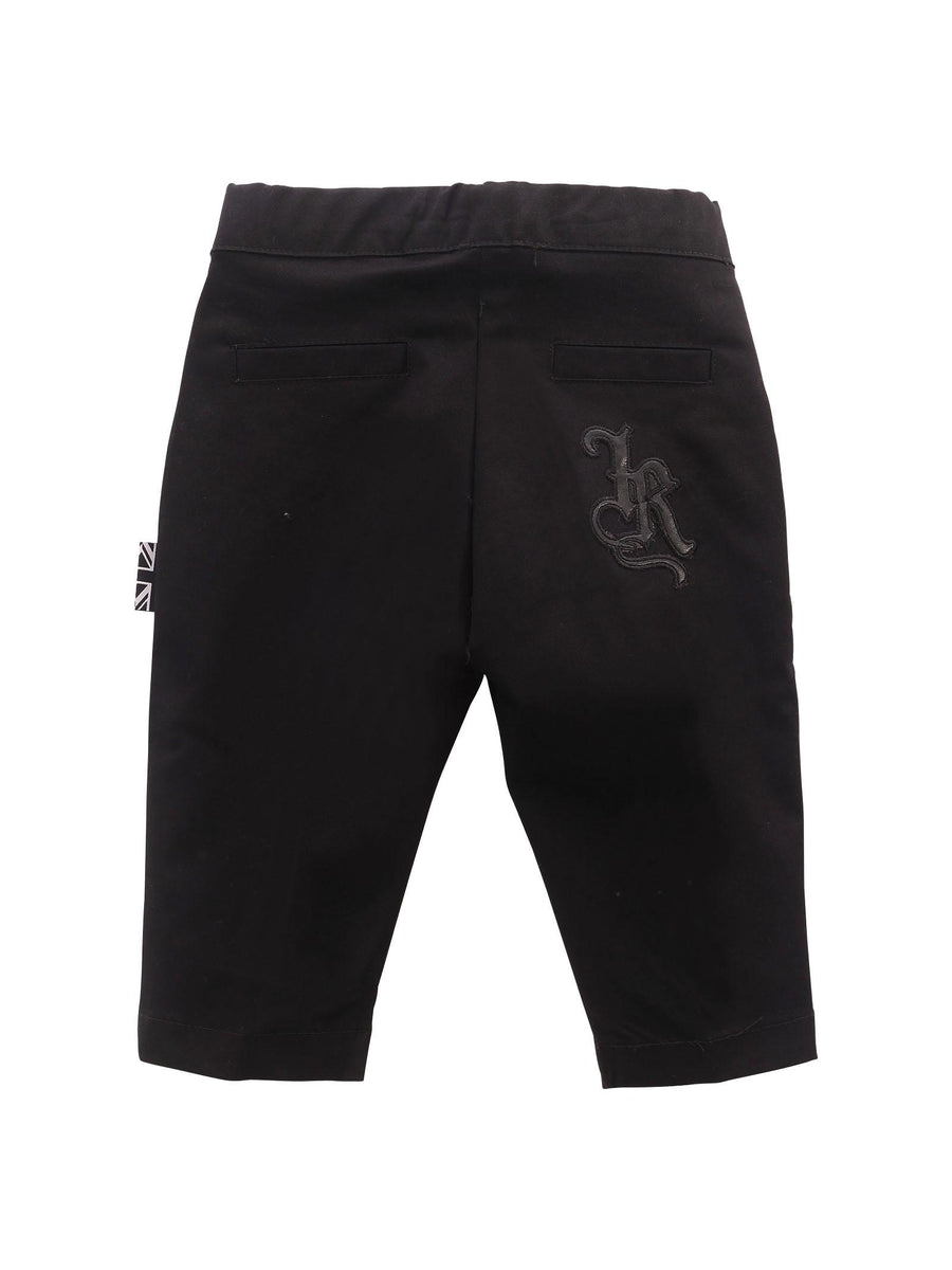 Pantalone John Richmond nero con logo iconico posteriore in rilievo RIP25064PA BLACK John Richmond 