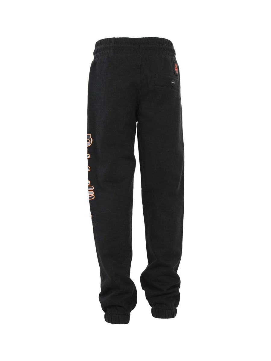 Joggers neri con maxi logo camouflage sulla gamba RW409 NERO/ARA Refrigiwear 