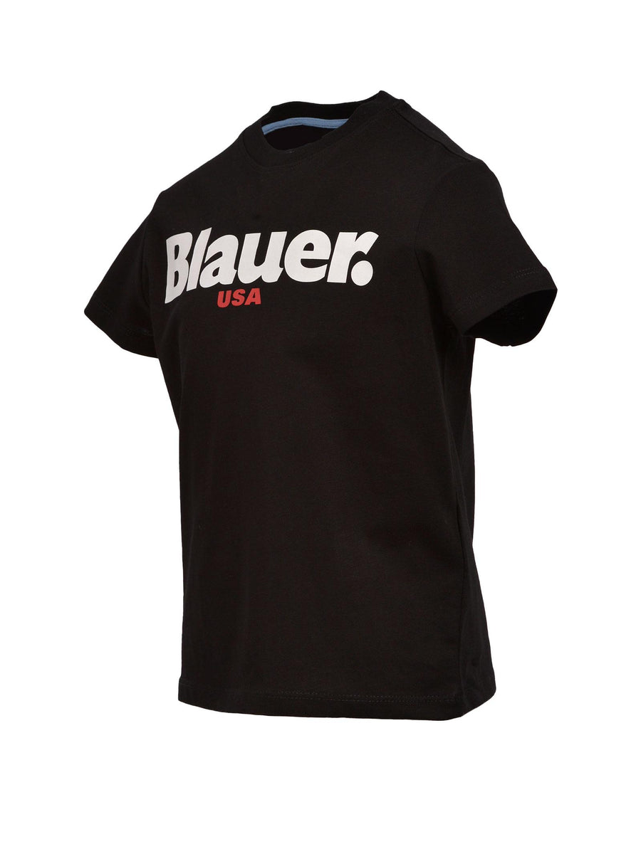 T-shirt nera U.S.A 22SBLKH02374 999 Blauer 