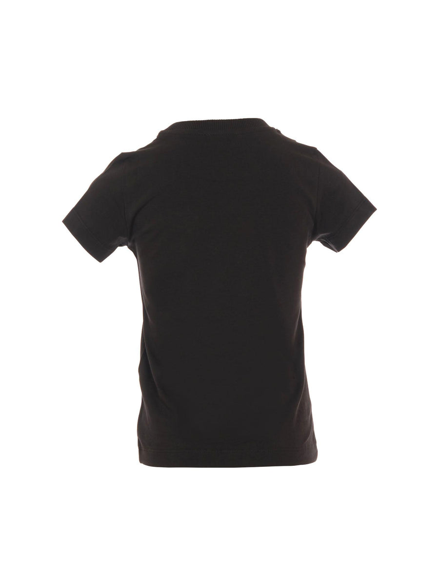 T-Shirt Moschino nera con logo lettering HUM05J 60100 Moschino 