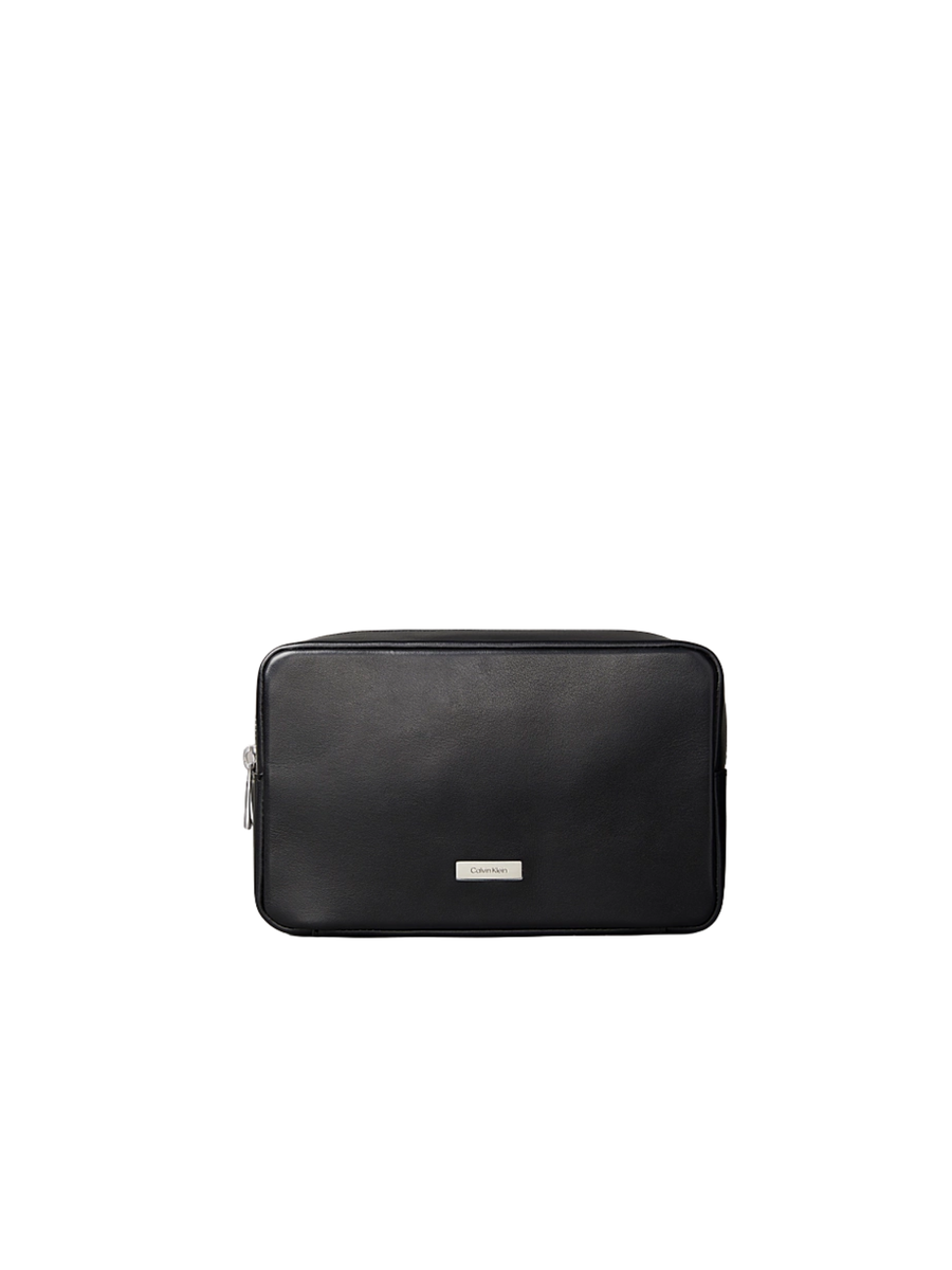 Astuccio da bagno Calvin Klein nero in pelle LV04D1132G UB1 Calvin Klein 
