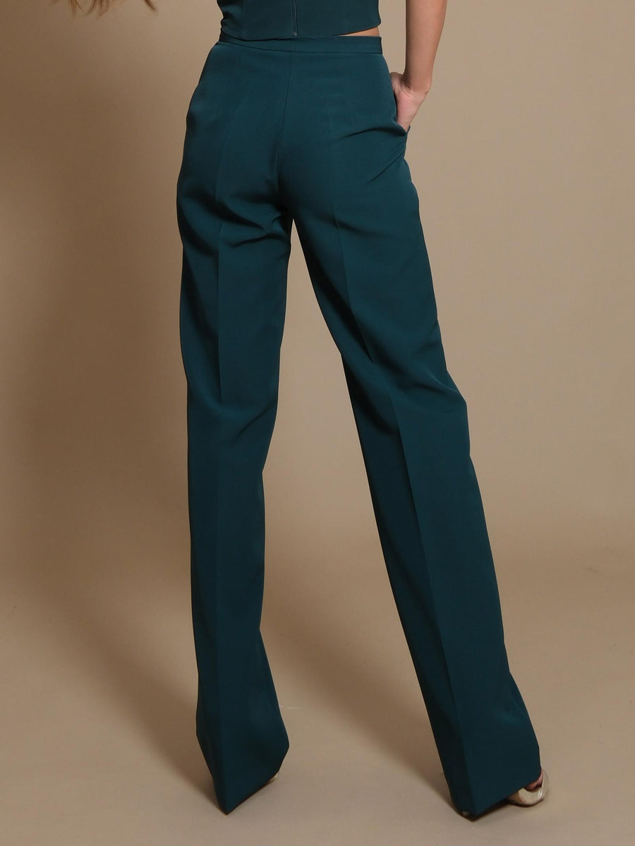 Pantaloni Silence Limited a palazzo basic bosco SD2012B BOSCO Silence Limited 