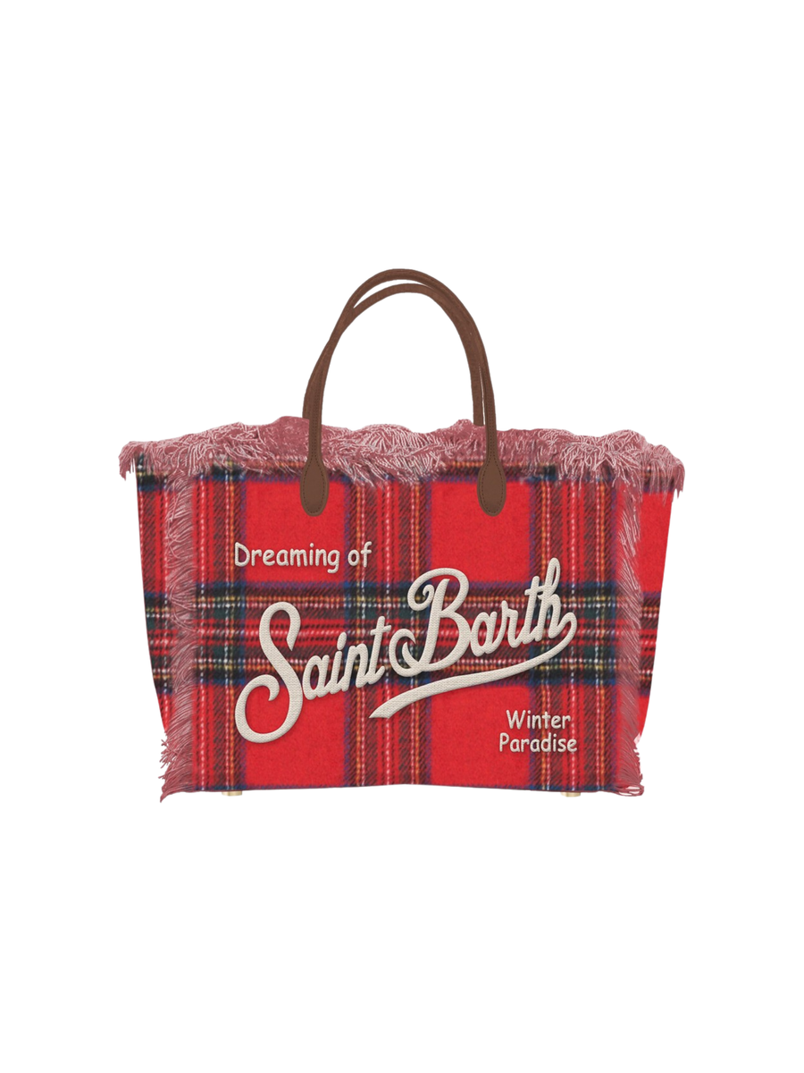 Borsa "colette w tartan trtn41" Saint Barth rossa COL0003 01380G MC2 SAINT BARTH 