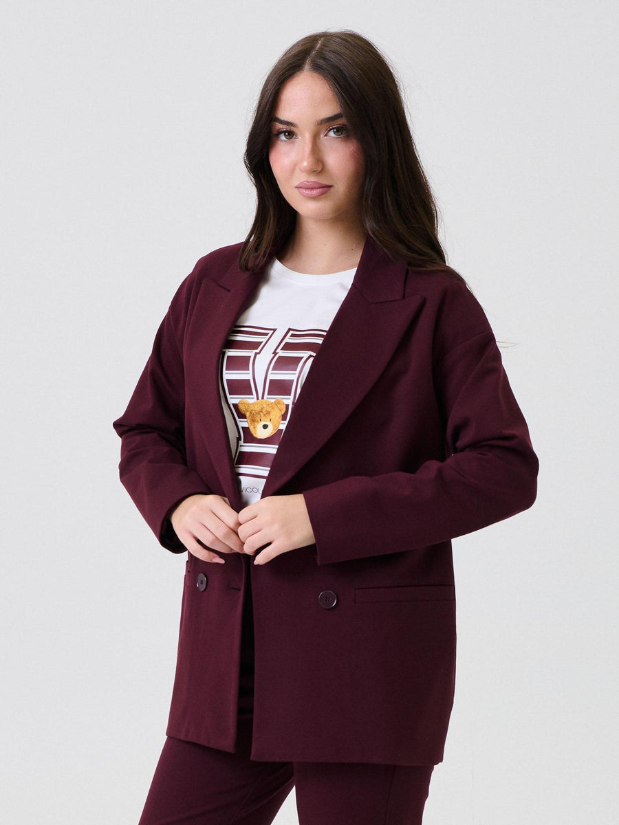Giacca doppiopetto Vicolo bordeaux TF0230 BORDEAUX Vicolo 
