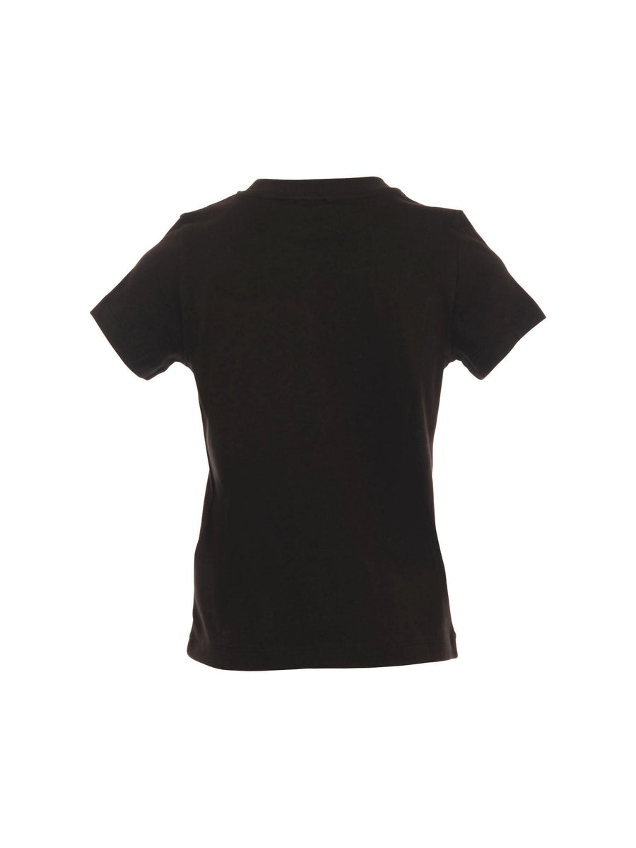 T-Shirt Moschino nera con girocollo a coste HPM058 60100 Moschino 