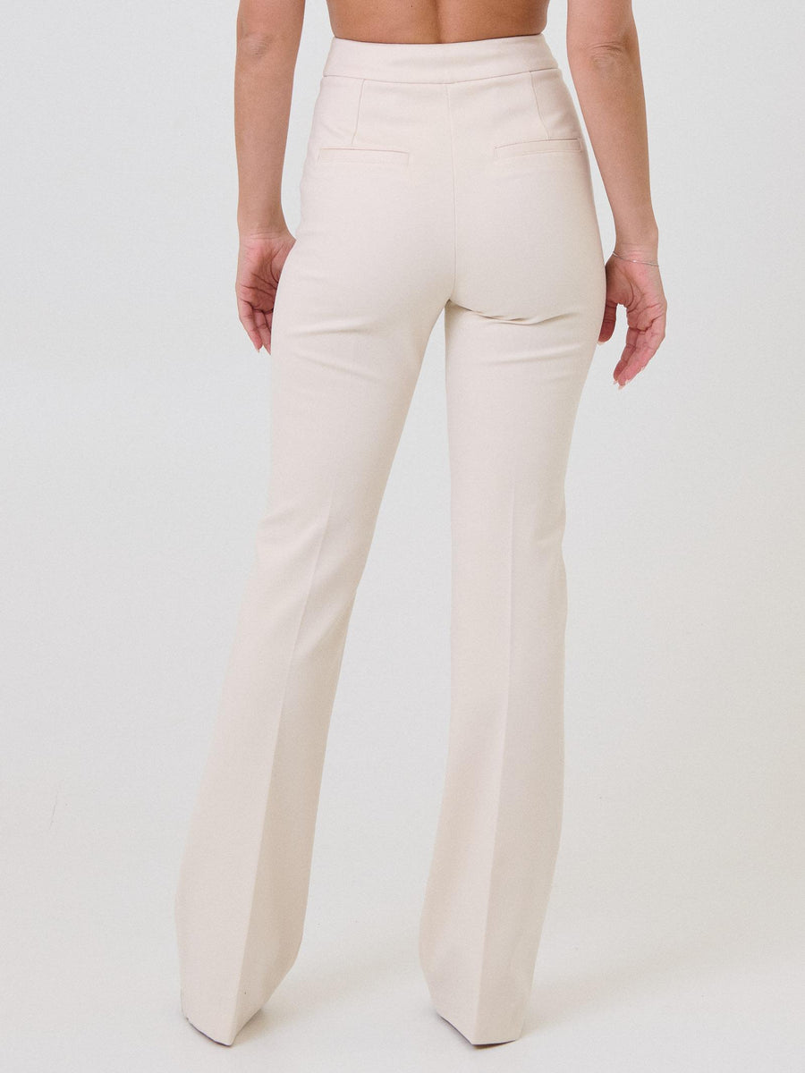 Pantalone a zampa Silence Limited bianco SLPA014 BUTTER Silence Limited 