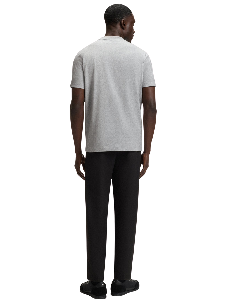 T-Shirt Boss nera con logo a contrasto sul petto 50506373 042 Boss 