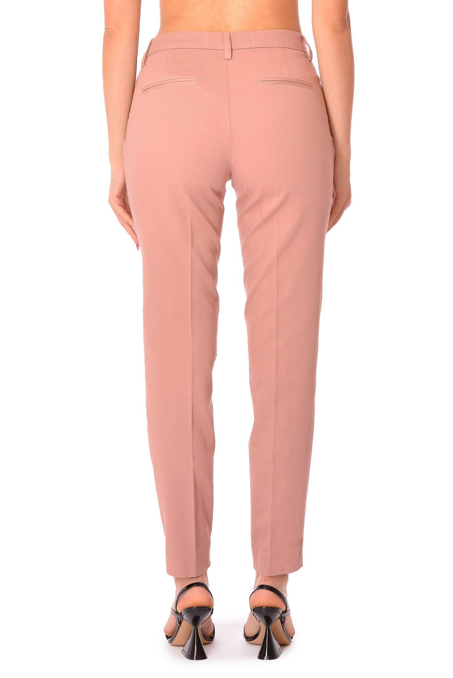 Pantalone capri rosa JANIS2895 ROS RAYURES NOIR 