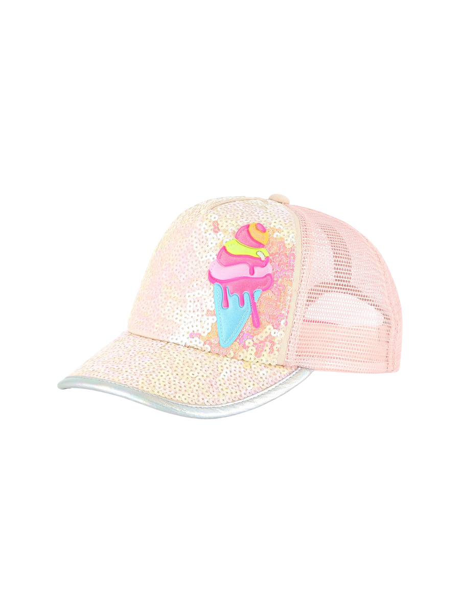 Cappello Billie Blush rosa con paillettes e gelato decorativo U20759 45S Billie Blush 