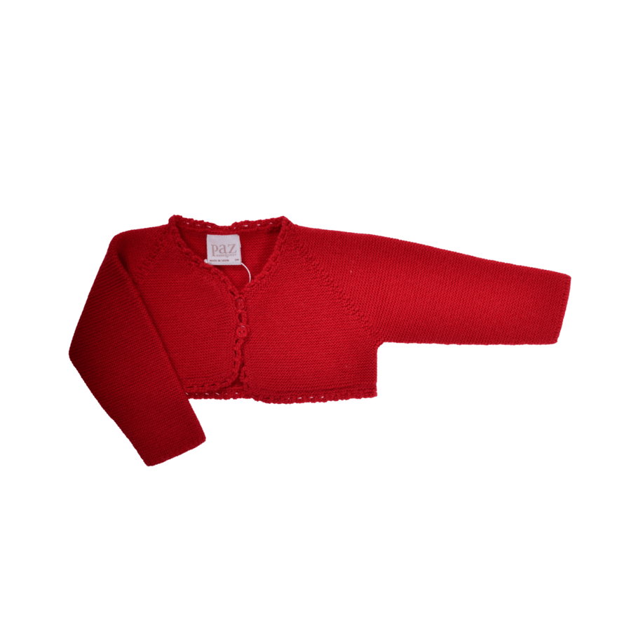 Cardigan rosso con bottone Paz Rodriguez 001-31071 52 Paz Rodriguez 