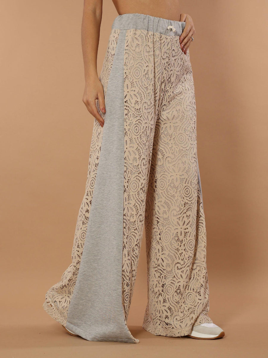 Pantalone grigio con pizzo TI1808 GRI Tensione in 