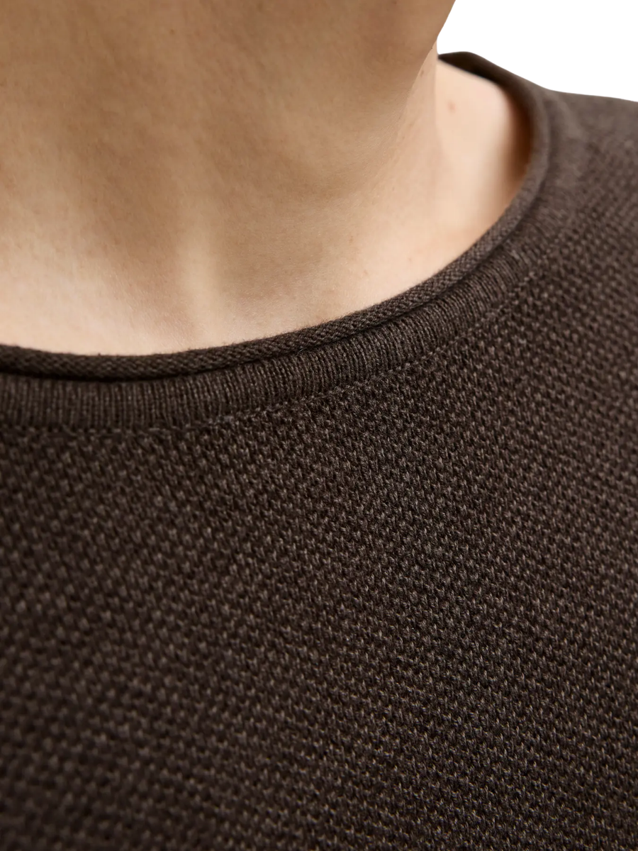 Maglione Jack & Jones marrone con patch logo 12157321 Delicioso Twist Jack & Jones 