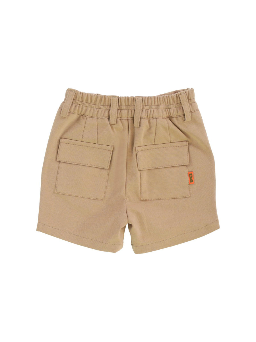 Shorts cammello con coulisse P0827 CAM Alessandrini 