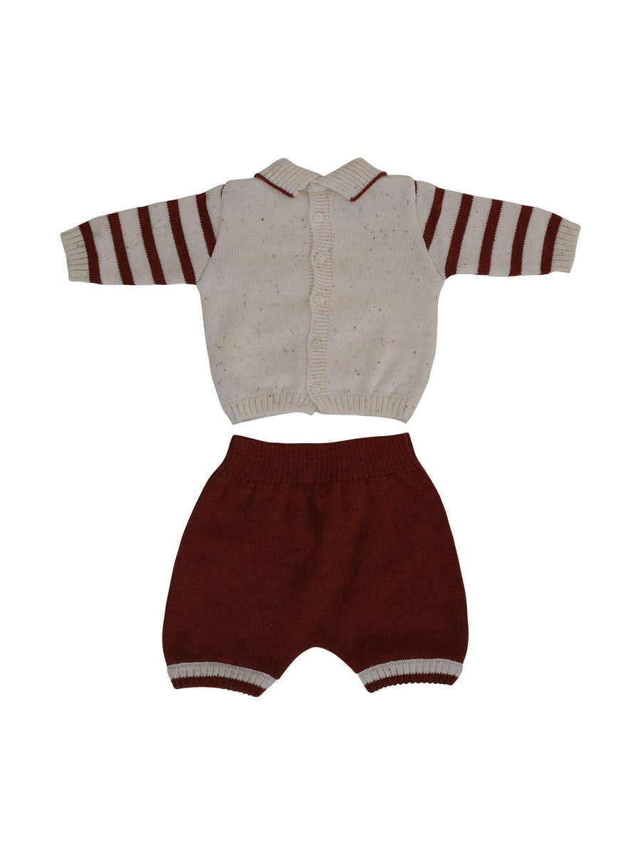 Completo due pezzi vaniglia e ruggine IF6252 C21630 Marlù 