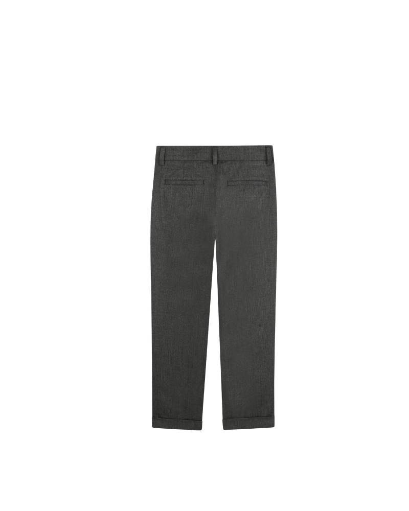 Pantalone Boss grigio con risvolto J52302 09B Boss 
