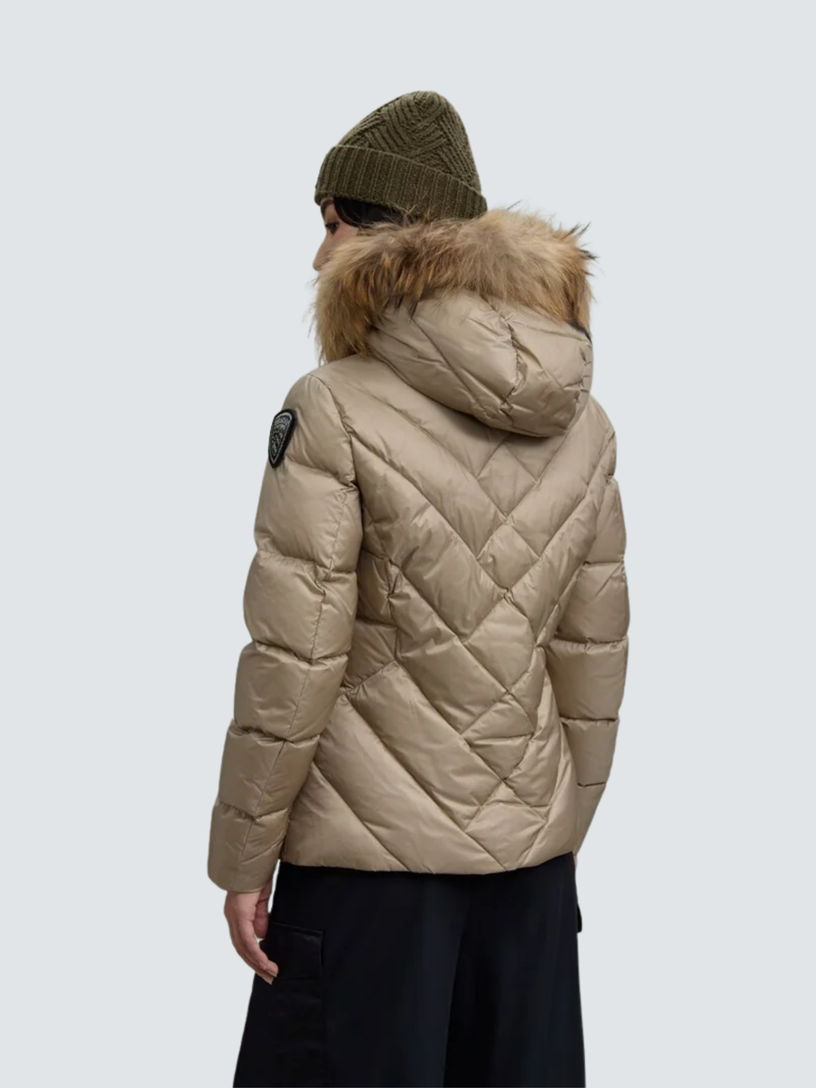 Giubbino a linee geometriche "Alicia" Blauer beige BLDC03097 301LT Blauer 