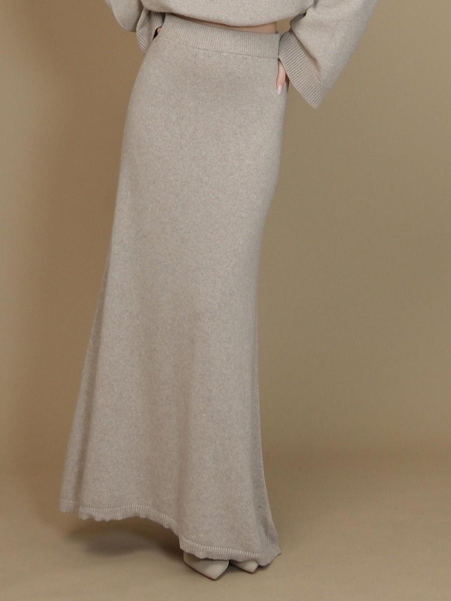 Gonna Vicolo beige lunga a vita alta 77227S BEIGE Vicolo 