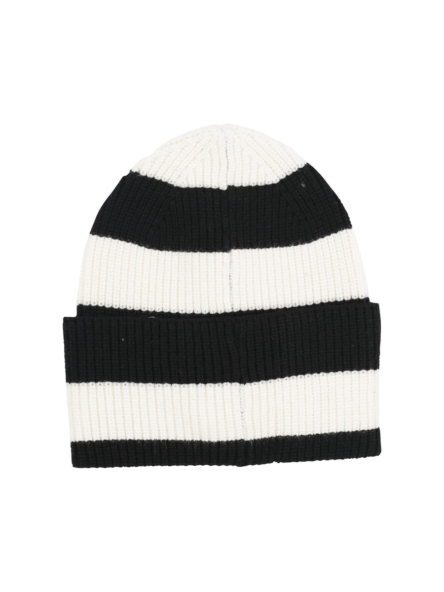 Cappello a strisce bianco e nero 222GJ4491 02958 Twinset 