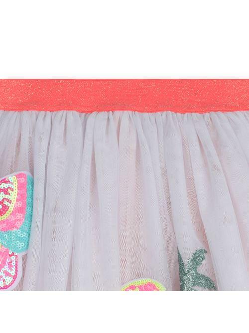 Gonna plissettata bianca U20136 10P Billie Blush 