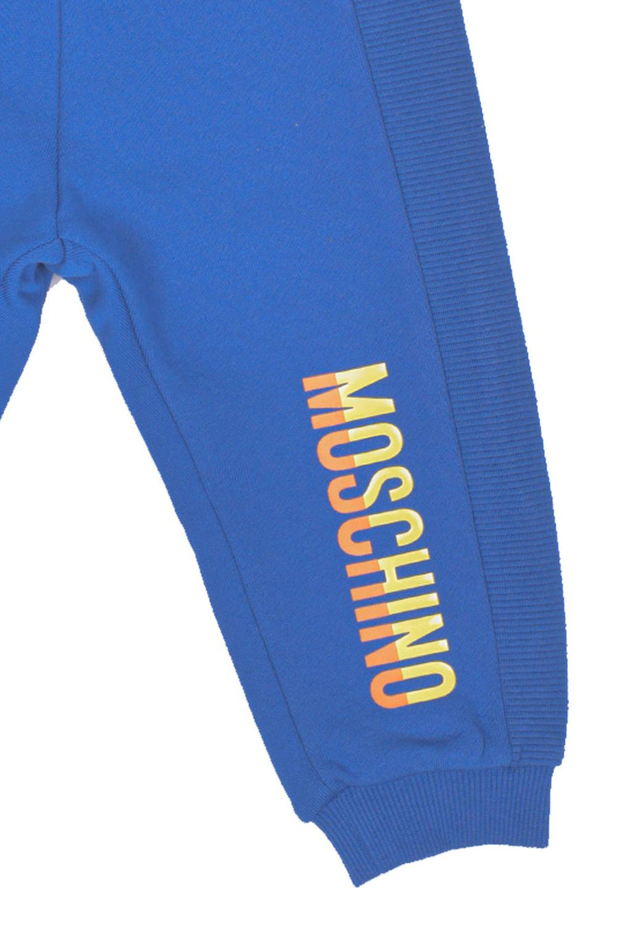 Pantalone in tuta blu royal stampa rainbow MUP03ULCA20 40457 Moschino 