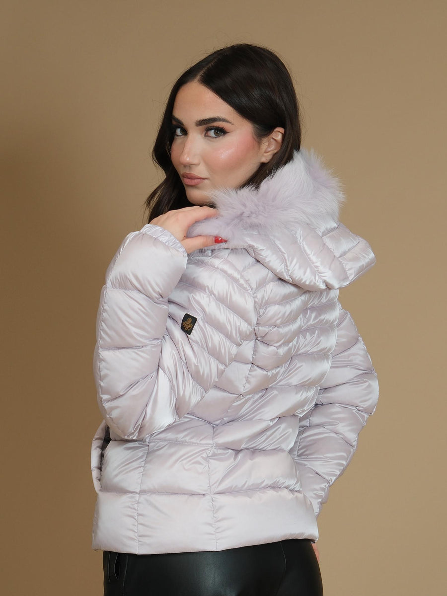 Giubbino con cappuccio Refrigiwear lilla W97618RA0035 F04910 Refrigiwear 