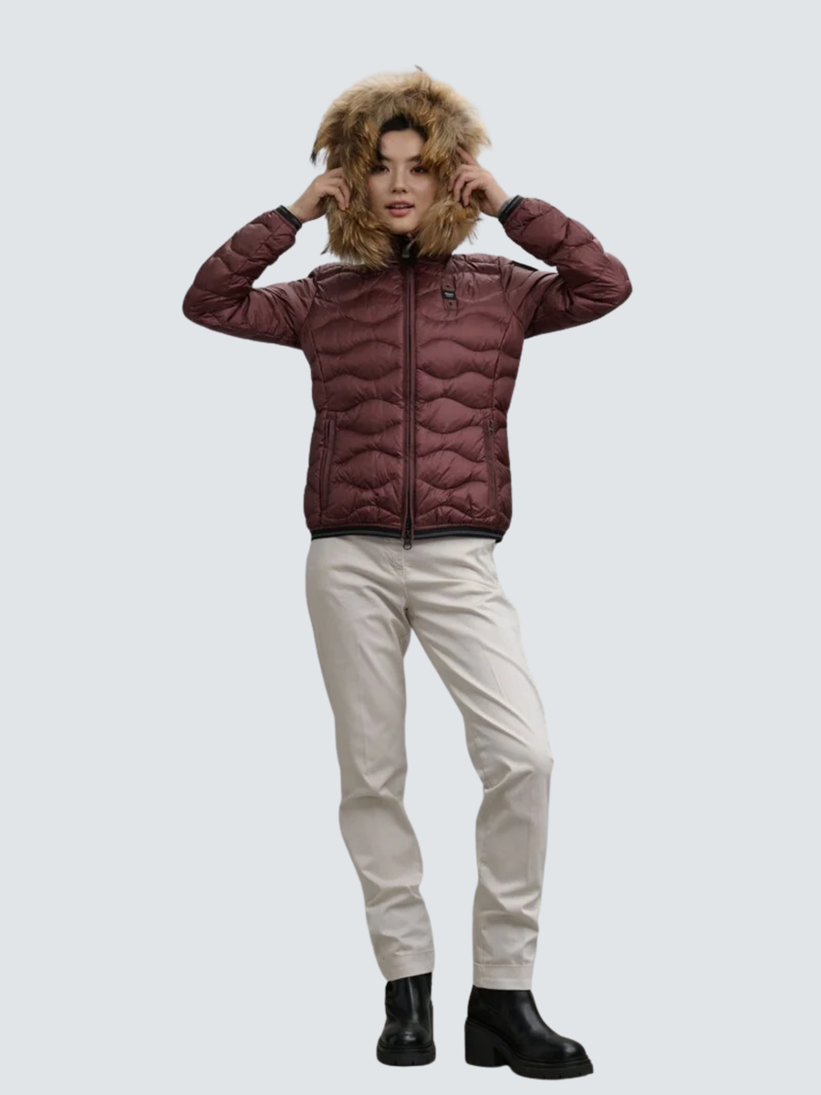 Giubbino con bordo in pelliccia "Aldie" Blauer rosso BLDC03096 50ALT Blauer 