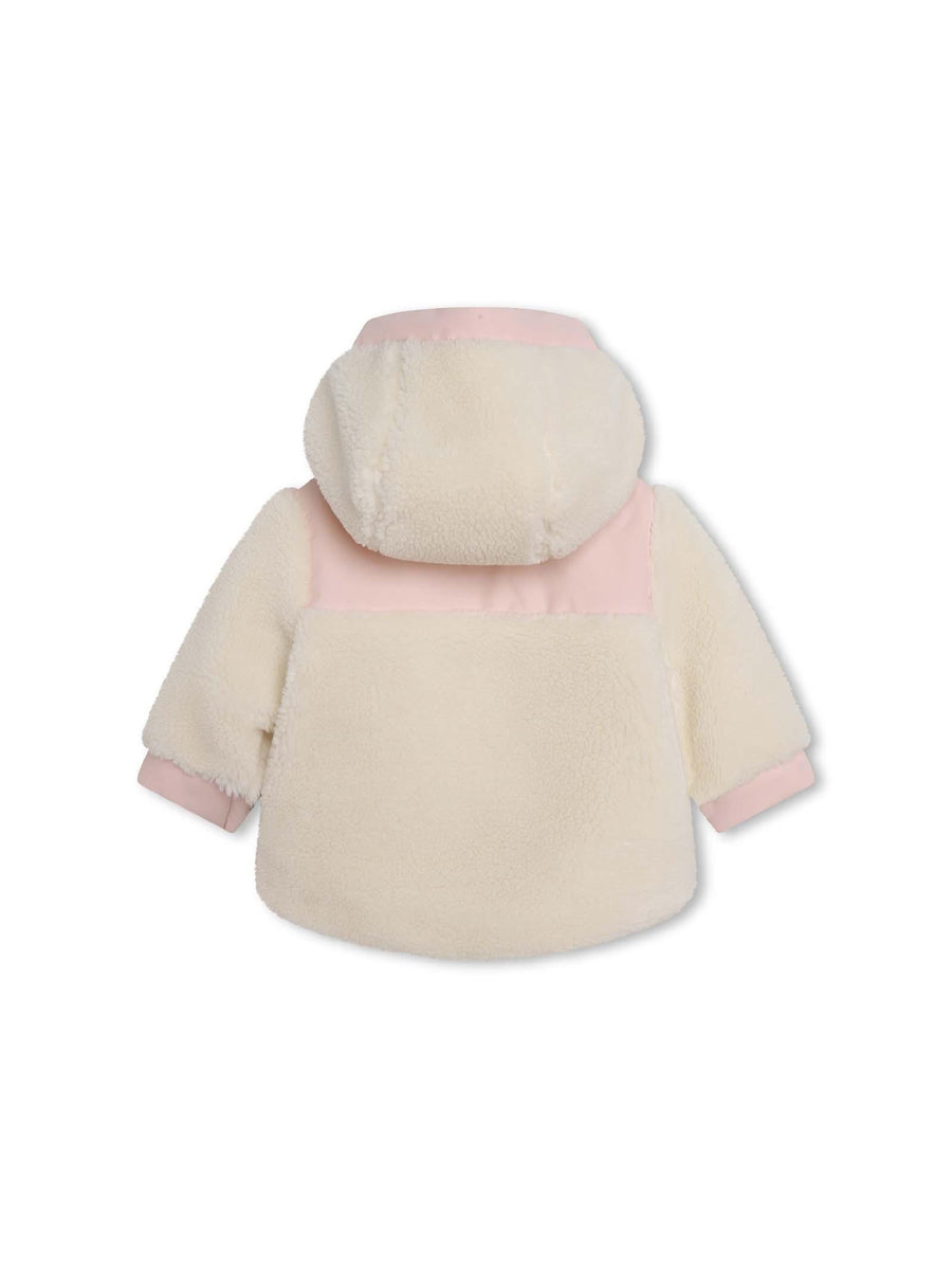 Giubbino rosa e panna in doppio tessuto Y06043 22A Carrement Beau 