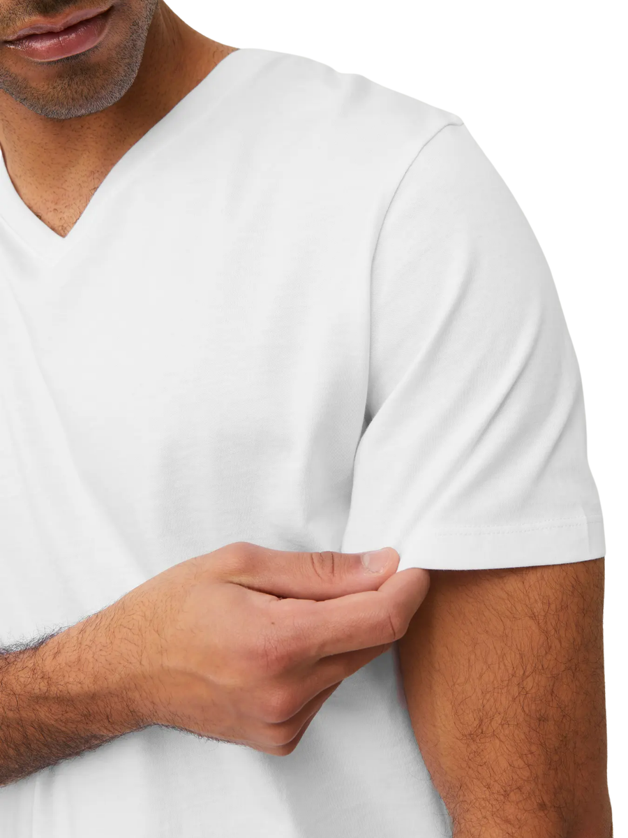 T-Shirt  a mezze maniche Jack & Jones bianca 12156102 White Jack & Jones 