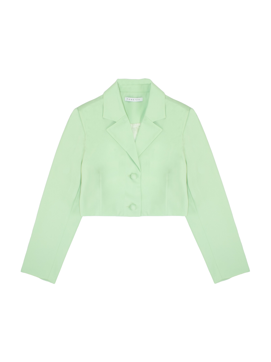 Giacca cropped Tobetoo verde menta 210JTFJS25 VERDE MENTA Tobetoo 