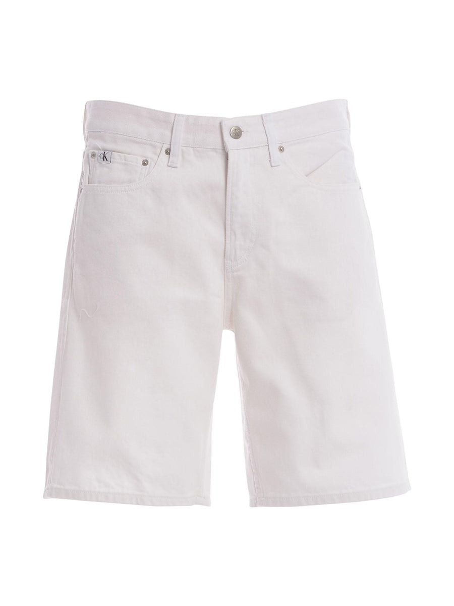 Bermuda denim straight bianco J30J320524 1AA Calvin Klein 