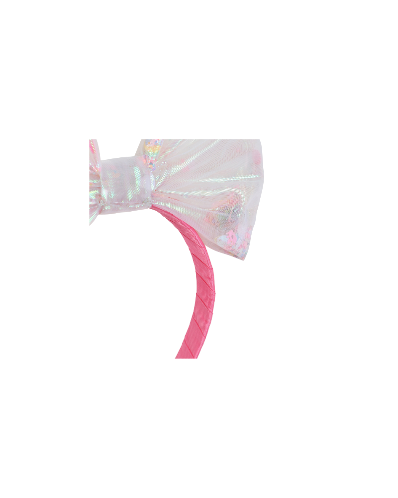 Fermaglio con fiocco Billie Blush bianco e rosa con iridescente U21647 473 Billie Blush 