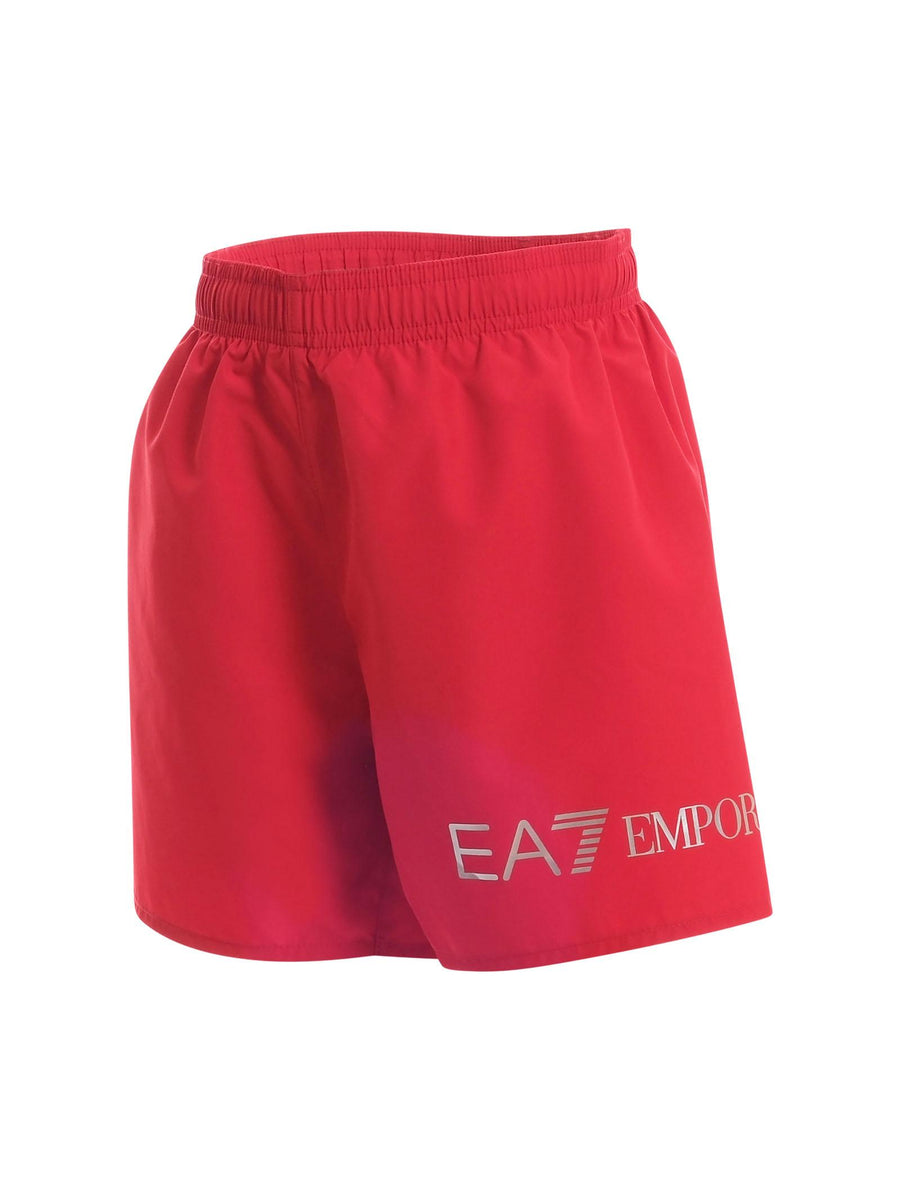 Costume Armani EA7 rosso con logo lettering laterale 7B000109 M5023 Armani EA7 