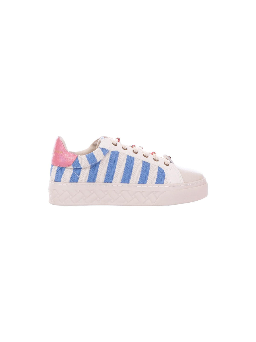 Sneakers Kurt Geiger bianca con dettagli azzurri e fragoline 1290789339 BLUE Kurt Geiger 