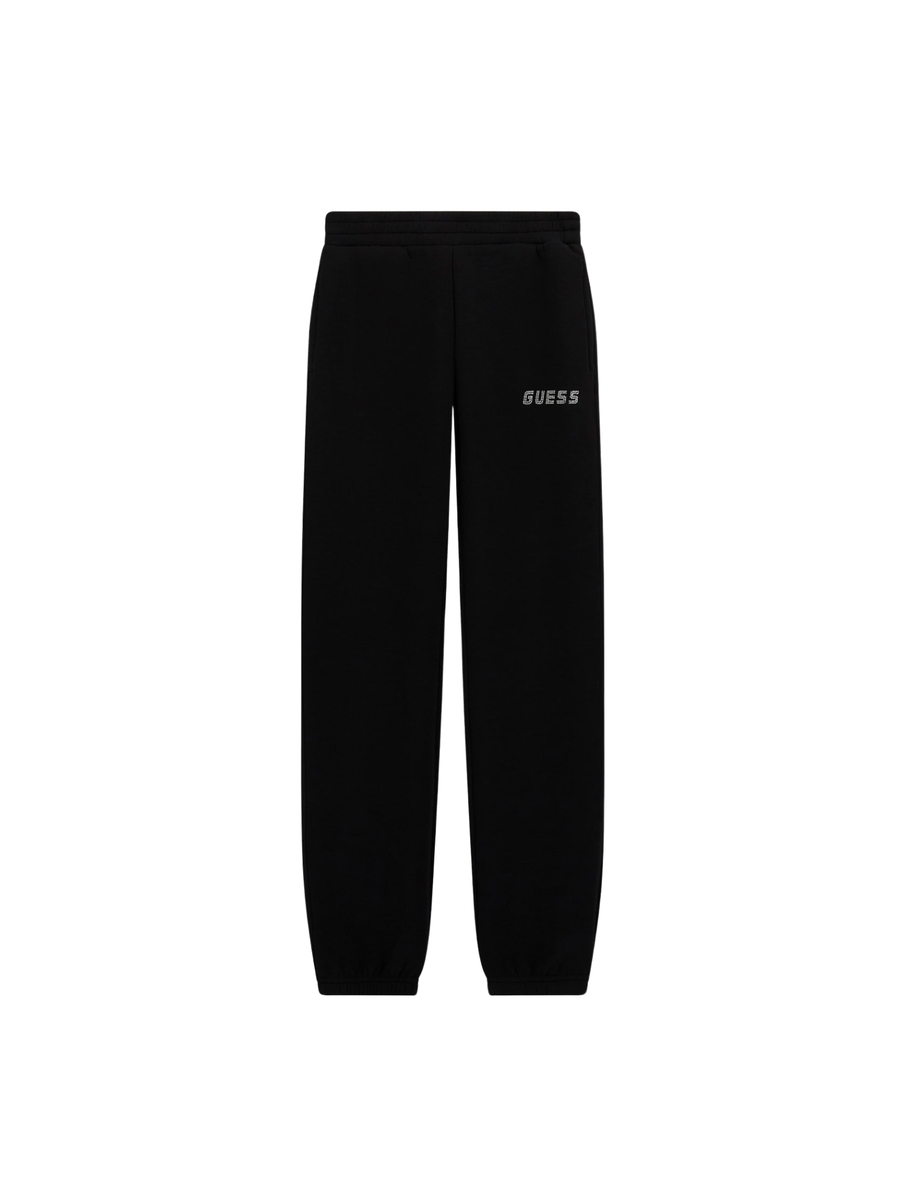 Pantalone Guess nero con logo laterale J5YQ27K7UW2 JBLK Guess 